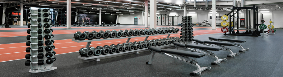 World Class Fitness, Vasteras, Sweden - Neoflex™ Fitness Flooring & Decoflex™ Indoor Track